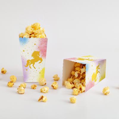 China Wholesale Cheap High Quality Recyclable Popcorn Box Eco Food Grade Paper Popcorn Box Custom Popcorn Box for sale