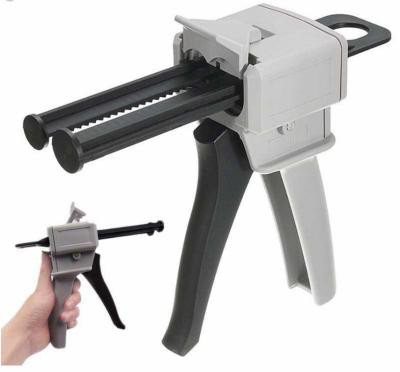 China 50ml 1:1/ 2:1 Ratio Adhesive Dispensing Gun Impression Mixing Dispensing Dispenser AB Gun for sale