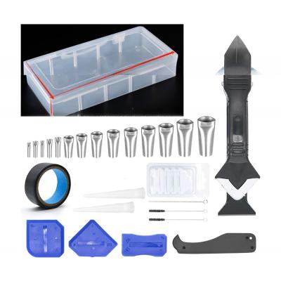 China Mulitpurpose 3 In 1 Silicone Caulking Tools Sealant Finishing Tool Multifunctional for sale