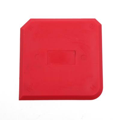 China Red Silicone Sealant Tool Silicone Caulking Spatula 77x76x5mm Large Scraper for sale