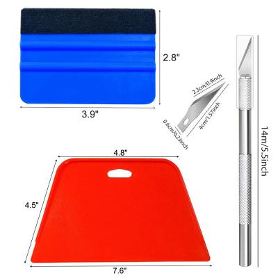 China 8pcs Wallpaper Hand Tool Kit Vehicle Window Tint Film Tools for Car Wrapping and Contact Paper for sale