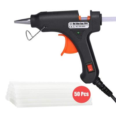 China 220V/50HZ 20W High Temper Heavy Duty Hot Melt Glue Gun Kit met 50pcs voor doe-het-zelf Te koop