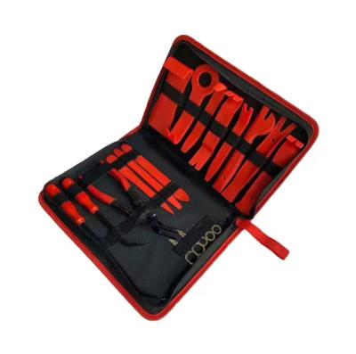 Cina 19pcs Strong Nylon Automotive Removal Tool Set con sacchetto di stoccaggio per il pannello di taglio porta audio clip pinze terminale in vendita