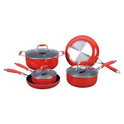 China Sustainable Forged Aluminum Cookware Set 7 Pieces Nonstick Cookware for sale