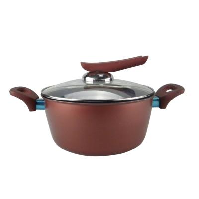 China Sustainable Double Ear Non Sticking Kitchen Soup And Stock Cooking Pot Carbon Steel for sale