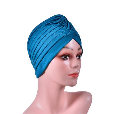 China New Comfortable Long Hijab Fashion Women Hijab Styles Soft African Solid Turban Stretch Tank Top Turban Wrap Headwear for sale