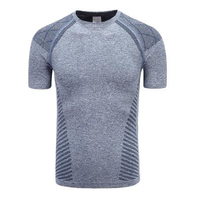 China 2020 OEM Custom QUICK DRY Running T Shirts Mens Sports Wear Quick Dry Fitness Gym Wear Dry Fit T Shirts Sportswear Shaper Tops for sale