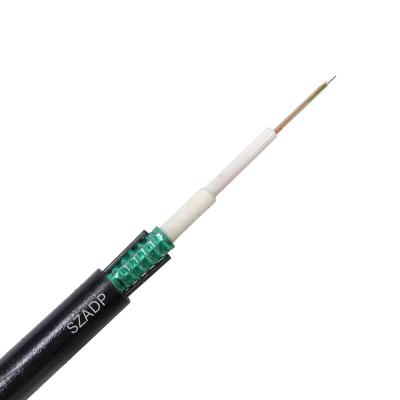 China Long distance communication and LAN fiber optic cable 2 GYXTW 4 6 8 10 12 24 core PE jacket gyxtw 2 core g652 fiber optic cable 1km prices outdoor for sale