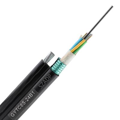 China Long Distance Communication And LAN 4/8/12/24 Core GYXTC8S Figure 8 Self-Support Fiber Optic Cable for sale