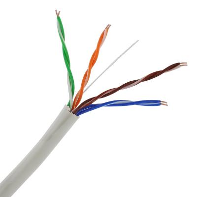 China factory best price 305M 1000ft cat5e lan cable 4 pairs 24awg CCA network lan cable solid ethernet cable CAT5e for sale