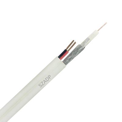 China RG 6 RG 11 RG 59 coaxial cable 75ohm /coax cctv cable with power coaxial cable rg59 for sale