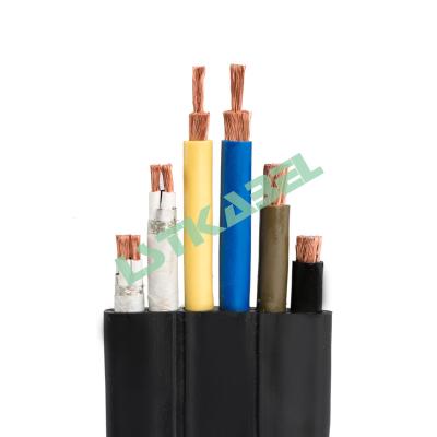 China Good Quality Hoist System Low Voltage Flexible Crane Flat Cable With Tinned Copper Wire Protecting For Power Transportation And Control for sale