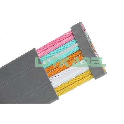 China Highly Flexible Elevator 60 Core 0.75mm Elevator Cable For CCTV Camera for sale