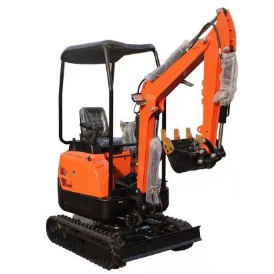 China Hotels Greenhouse Orchard Mini Excavator Thumb Micro1.5Ton Small Digger Gasoline Diesel Fuel Excavator For Sale for sale