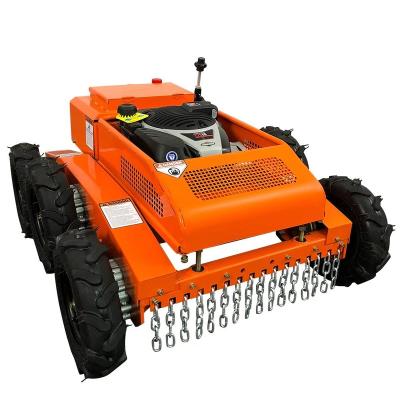 China Anti-slip Remote Control Lawn Mower All Terrain Slope Mowing Machine Tracked Radio Controlled Grass Cutter Robotic Mowers for sale