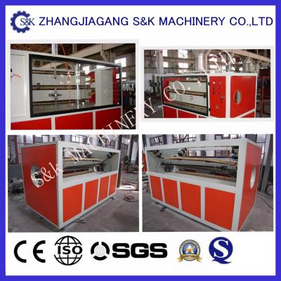 China Double Screw Diameter  Pvc Pipe Extruder Machine Plastic Production Line  CE Certificate for sale