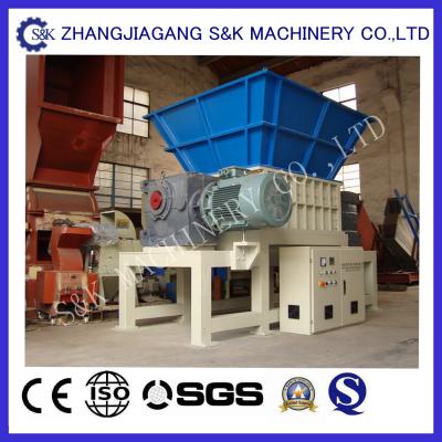 China Dual Shaft Recycling Waste Plastic Crusher Machine Two Motors for sale