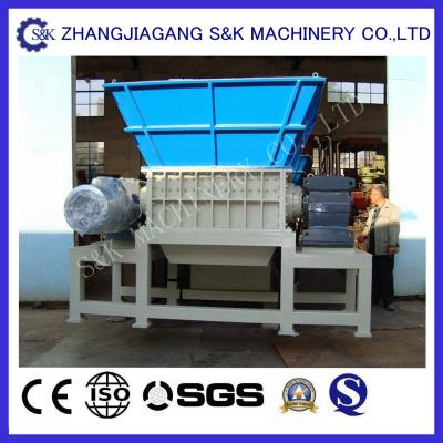 China Two Reducers Shredding Bag PVC Crusher Machine , PVC Shredder Machine Double Shaft for sale