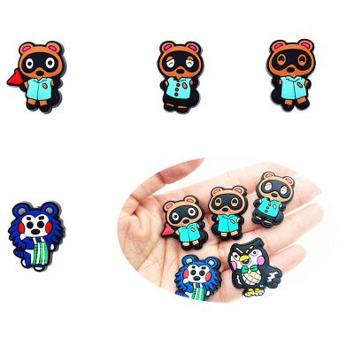 China Can Be Washed And Stick On Or Stitch On Factory Direct Sales Bear Charms Fit Jewelry Accessories PVC Flat Back Key Chain Handmade Accessory Cute Toy Material / Phone Case for sale