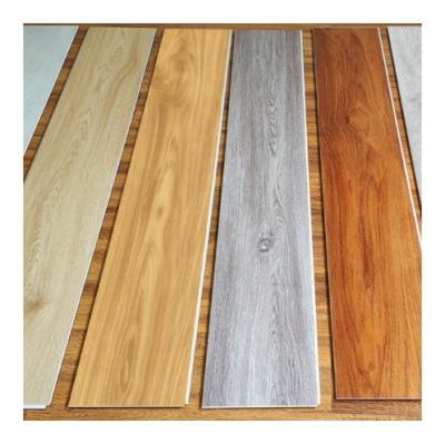 China Modern waterproof 4mm vinyl laminate plank click lock spc plastic tile flooring for sale