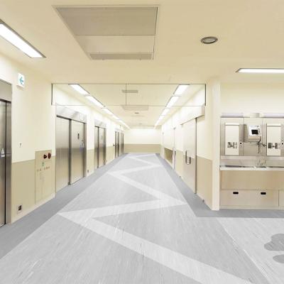 China Wear Resistant Anti Bacteria Waterproof Homogeneous PVC Vinyl Flooring For Hospital for sale