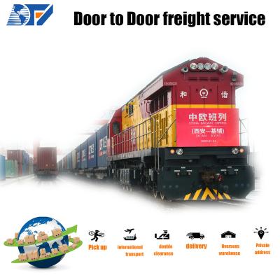 China 15days free professional railroad/train shipping forwarder with DDP/DDU door to door from China to Greece for sale