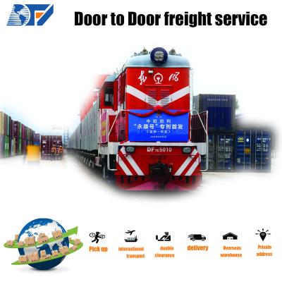 China 15days cheapest price free train railway shipping door to door service from china to ireland spain holland germany fba france uk amazon for sale