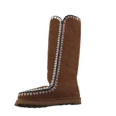 China New Arrival Autumn Winter Spring Women's High Snow Boots Waterproof Fashion Long-tube Casual Thick-Soled Girls Boots for sale