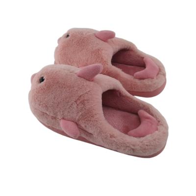 China Factory Direct Selling Breathable Funny Home Shoes Cute Baby Girl Cartoon Rabbit Hair Slippers Dolphin Slippers Velvet Women Shoes for sale