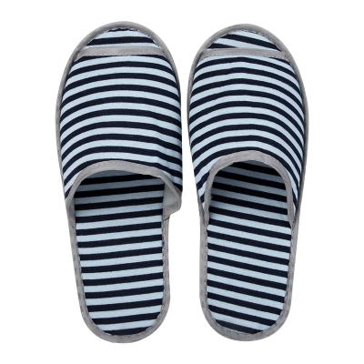 China EVA Manufactory Price OEM ODM Open Toe Linen Slippers Disposable Slipper For Hotel for sale