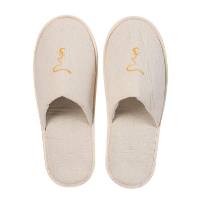 China Breathable Hotel Slippers Factory Price Non-slip Sweat-absorbent Soft Bottom Unique Canvas Slippers for sale