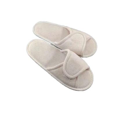 China Wholesale Custom Disposable EVA Open Toe Towel Bath Sleepers Large Hotel Slippers for sale