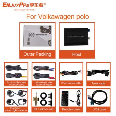 China LCD Screen  360 Degree Camera Car Kit For Volkswagen Polo 4 Way Recording for sale