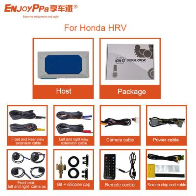 China Sistema de cámara de automóvil de 360 grados con pantalla táctil para Honda HRV 4 Way Driving Recorder en venta