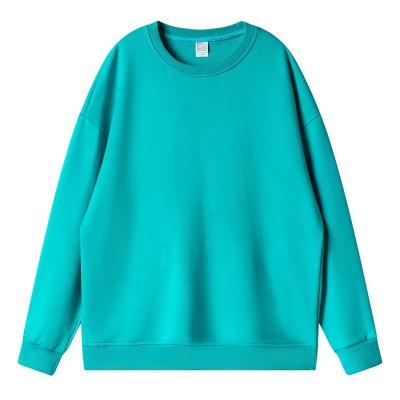 China High Quality Crewneck Pullover Multi Color Custom Logo Dropped Shoulder Women Breathable Unisex Sweatshirts for sale