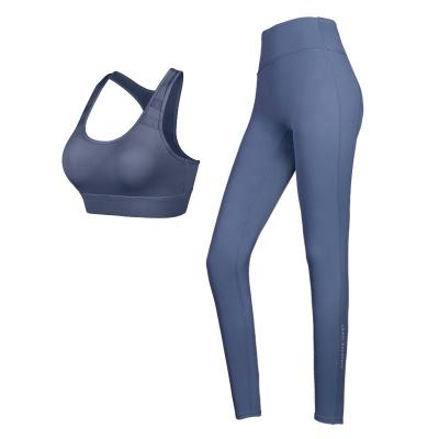 China Wholesale Breathable Gym Bra And Pants Set Sports Apparel Fitness Suit High Intensity Yoga Wear Women for sale