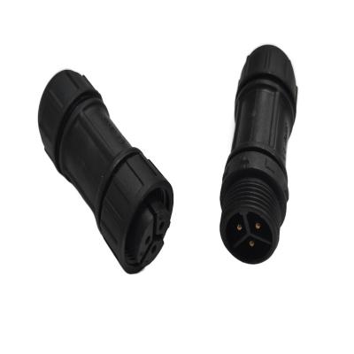 China M12 Threaded Butt Type Waterproof Circular Connector 8A IP67 Connector 3 Pin for sale