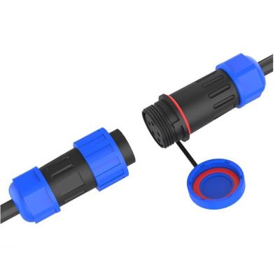 China Male / Female IP67 Waterproof Power Connector Solderless Screw Connection for sale