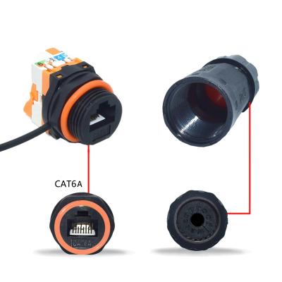 China Conector de red impermeable RJ45 IP68 para soluciones de ahorro de espacio en venta