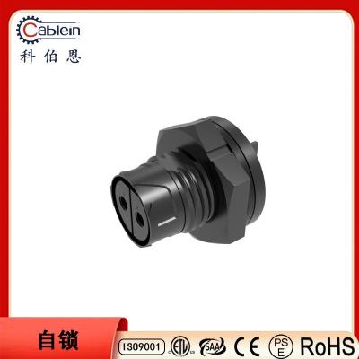 China IP67 Panel montado Conector a prueba de agua Pin femenino roscado Soldado 3 4 Enchufe central en venta