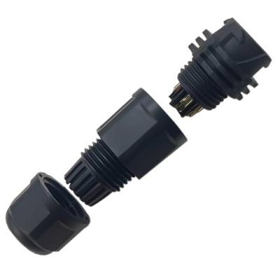 China 4 Pin IP67 Water Resistant Circular Connector For Cable Jacket OD 4.5-9.2 Mm2 for sale