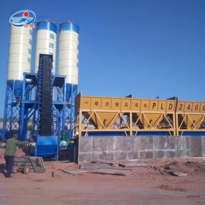 China Italian HZS60 Construction Projects Fixed Mix Concrete Mixing Plant Batch Coating For Sale for sale