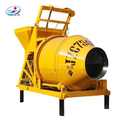 China Building Industry Trailer Mounted Transit Electric Concrete Mixer Price JZC350 for sale