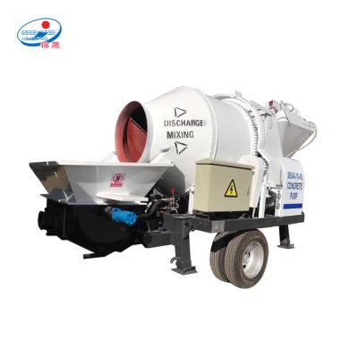 China Good quality construction industry diesel engine jbt30 small portable concrete mixer with pump for sale