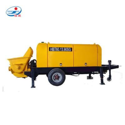 China Pipe placement between 30 cubic meter putzmeister diesel engine mobile concrete pump for sale