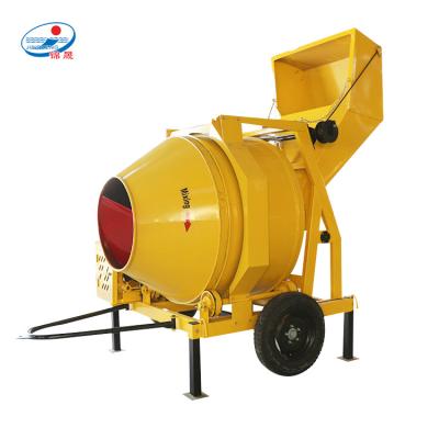 China Factory 1 Cubic Meter Per Hour Productivity Self Loading Concrete Mixer With Hoist System for sale