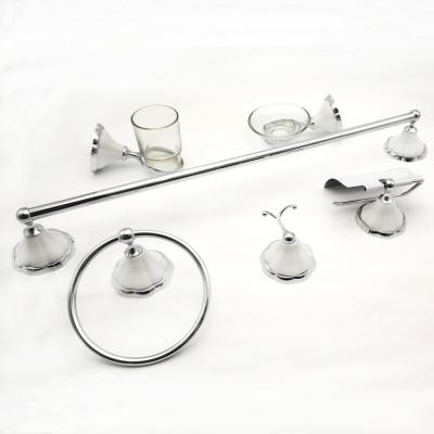 China Modern Hotel Bathroom Accessories Household Wall Mounted Bathroom Sets Ceramic for sale