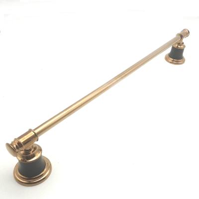 China Heater Bathroom Hardware Kit Towel Rod Zinc Alloy Gold Plated Towel Rack for sale