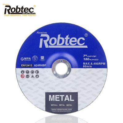 China Robtec 7 inch180*6.4*22.2mm China Steel Hot Sale Products Wholesale Grinding Wheel OEM Supplied for sale