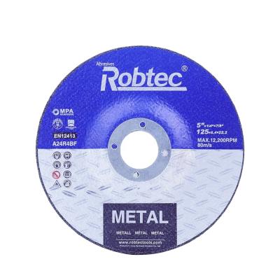 China ROBTEC 5 Inch 125*6.4*22.2mm Zirconia Abrasive Zirconium Grinding Wheel Magic Wheel For Metal 125*6.4*22.2mm for sale